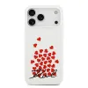 Lagerfeld для iPhone 17 Pro чехол Liquid Silicone Hearts Hard White (MagSafe)