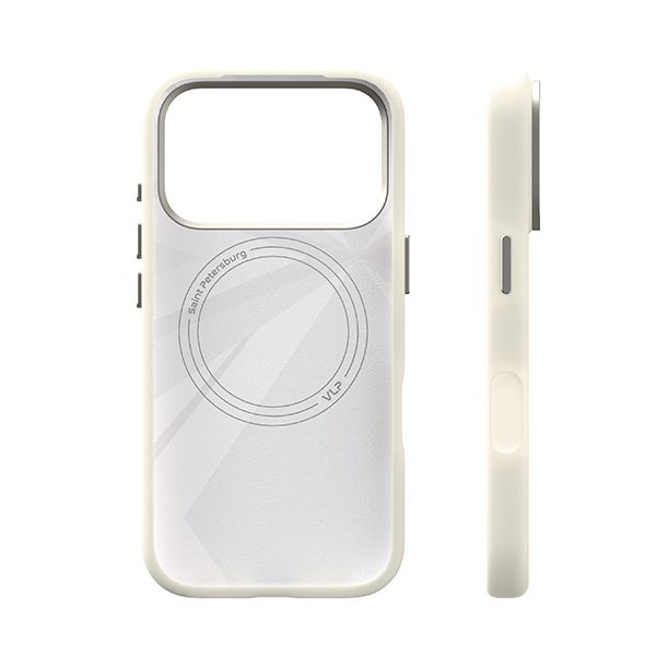 Чехол защитный VLP Aster Pro Case с MagSafe для iPhone 17 Pro, белый